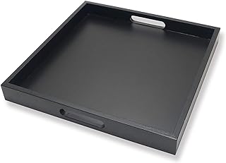 Best decorative serving tray for ottomans large square with handles