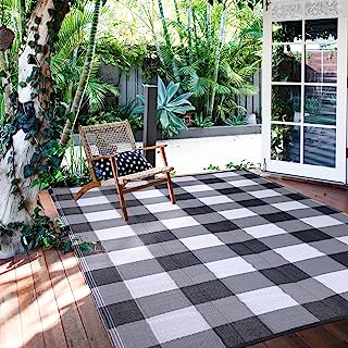 Best outdoor rug for patio waterproof buffalo plaid