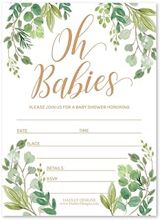 Best baby shower invitation for twins