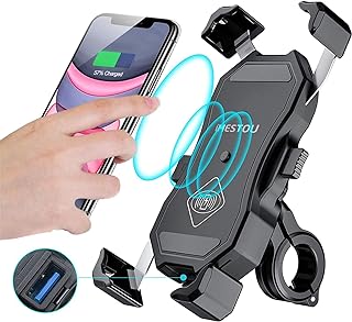 Best imestou motorcycle phone mount wireless charger