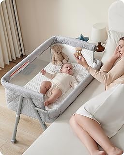 Best qdttsry baby bedside sleeper bassinet